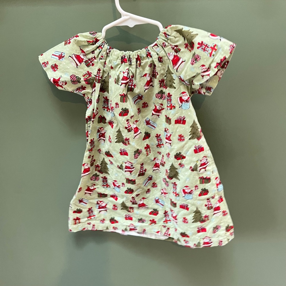 Headbands and Hineys Christmas Santa Trees dress dKids 2T